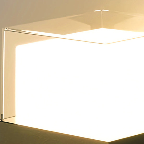 Modern Minimalist Waterproof Round Square Plastic LED Wall Sconce Lamp For Bedroom