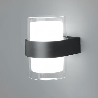 Modern Minimalist Waterproof Round Square Plastic LED Wall Sconce Lamp For Bedroom