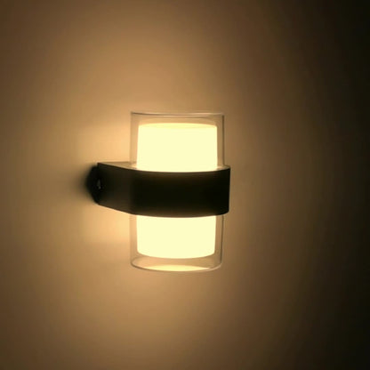 Modern Minimalist Waterproof Round Square Plastic LED Wall Sconce Lamp For Bedroom