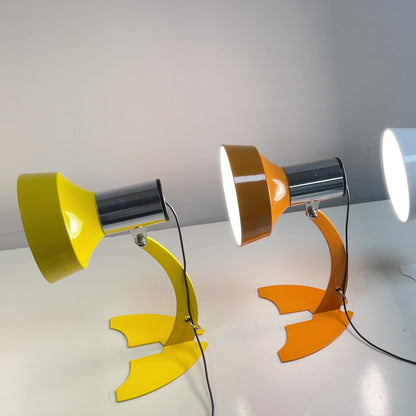 Modern Minimalist USB Adjustable Head Iron Cone Shape Fish Tail LED Table Lamp For Bedroom