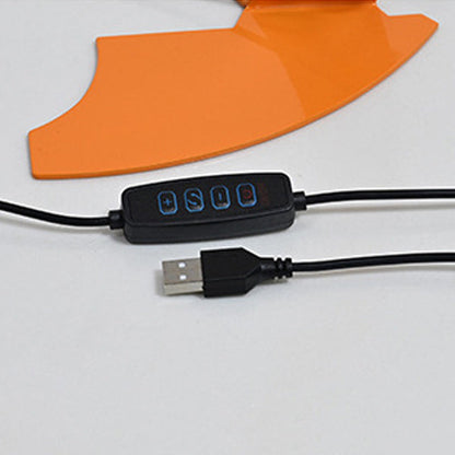 Modern Minimalist USB Adjustable Head Iron Cone Shape Fish Tail LED Table Lamp For Bedroom