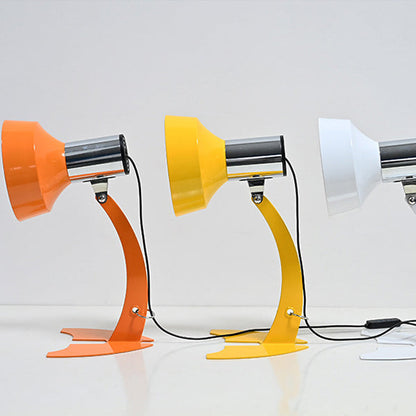 Modern Minimalist USB Adjustable Head Iron Cone Shape Fish Tail LED Table Lamp For Bedroom