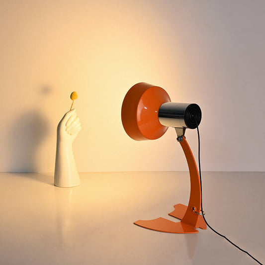Modern Minimalist USB Adjustable Head Iron Cone Shape Fish Tail LED Table Lamp For Bedroom
