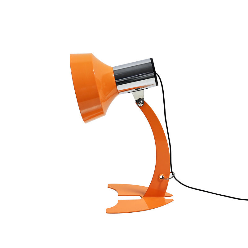 Modern Minimalist USB Adjustable Head Iron Cone Shape Fish Tail LED Table Lamp For Bedroom
