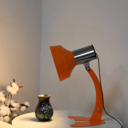 Modern Minimalist USB Adjustable Head Iron Cone Shape Fish Tail LED Table Lamp For Bedroom
