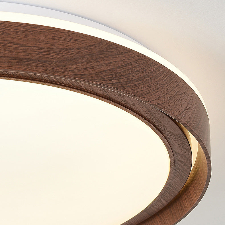 Modern Minimalist Round Iron Acrylic LED Flush Mount Ceiling Light For Living Room