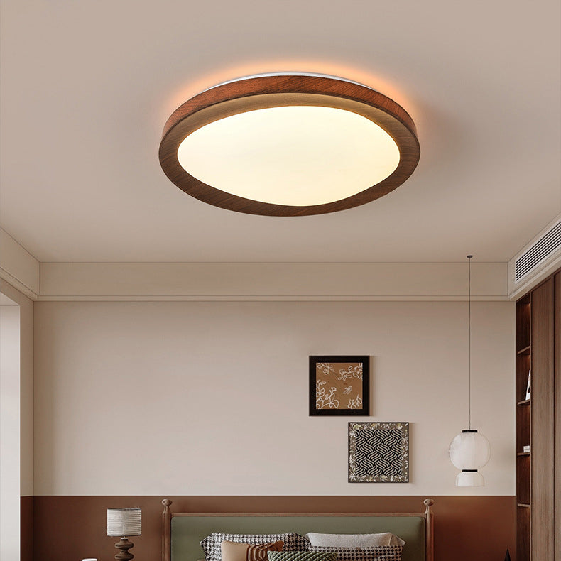 Modern Minimalist Round Iron Acrylic LED Flush Mount Ceiling Light For Living Room