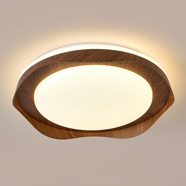 Modern Minimalist Round Iron Acrylic LED Flush Mount Ceiling Light For Living Room