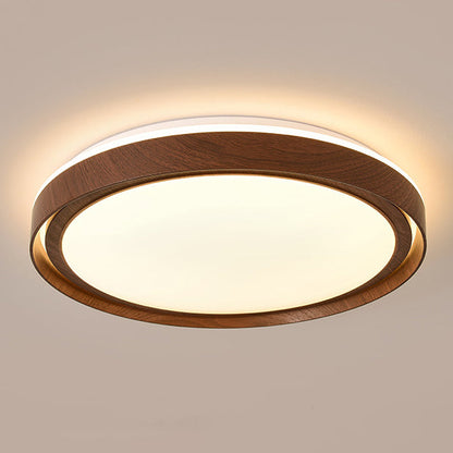 Modern Minimalist Round Iron Acrylic LED Flush Mount Ceiling Light For Living Room