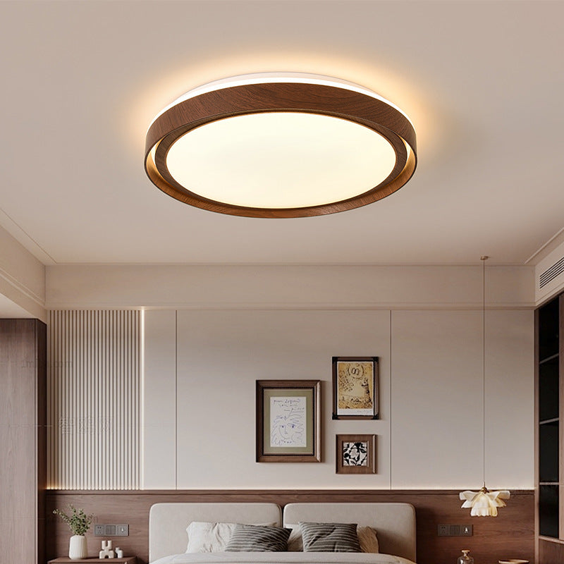 Modern Minimalist Round Iron Acrylic LED Flush Mount Ceiling Light For Living Room