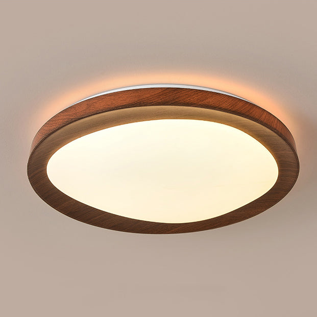Modern Minimalist Round Iron Acrylic LED Flush Mount Ceiling Light For Living Room