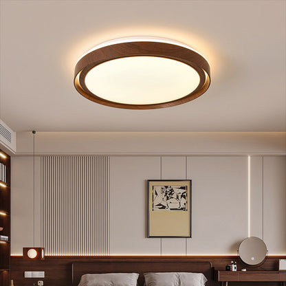 Modern Minimalist Round Iron Acrylic LED Flush Mount Ceiling Light For Living Room