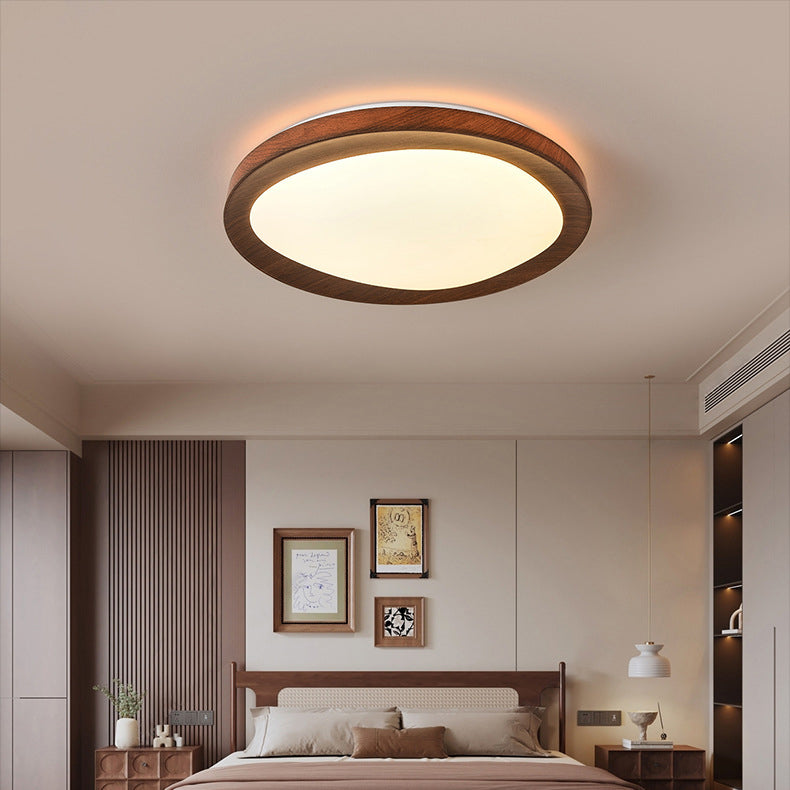 Modern Minimalist Round Iron Acrylic LED Flush Mount Ceiling Light For Living Room