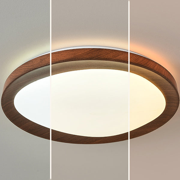 Modern Minimalist Round Iron Acrylic LED Flush Mount Ceiling Light For Living Room