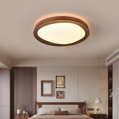 Modern Minimalist Round Iron Acrylic LED Flush Mount Ceiling Light For Living Room