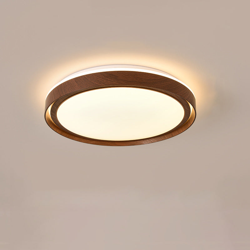 Modern Minimalist Round Iron Acrylic LED Flush Mount Ceiling Light For Living Room