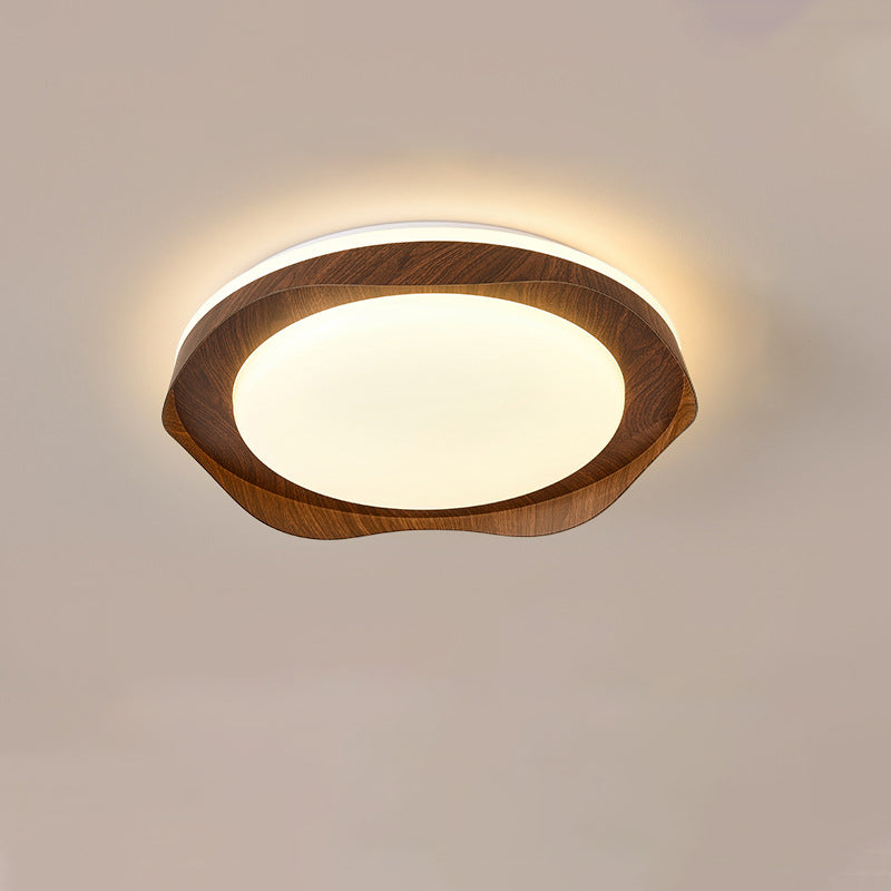 Modern Minimalist Round Iron Acrylic LED Flush Mount Ceiling Light For Living Room
