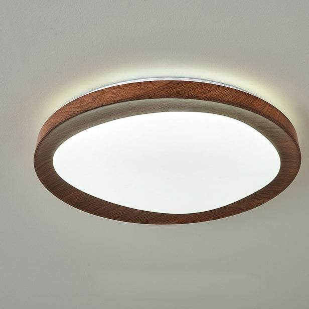 Modern Minimalist Round Iron Acrylic LED Flush Mount Ceiling Light For Living Room