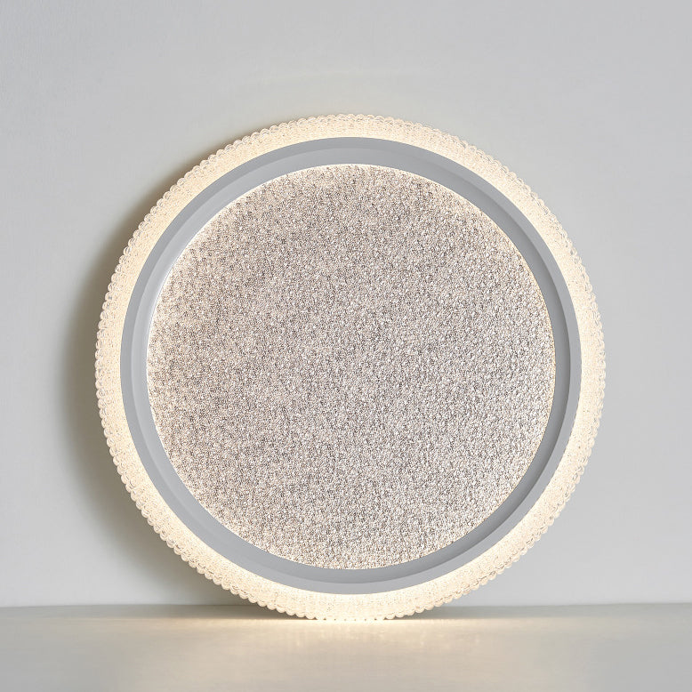 Modern Luxury Round Hardware Aluminum Acrylic LED Flush Mount Ceiling Light For Living Room