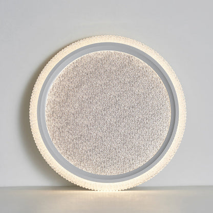 Modern Luxury Round Hardware Aluminum Acrylic LED Flush Mount Ceiling Light For Living Room