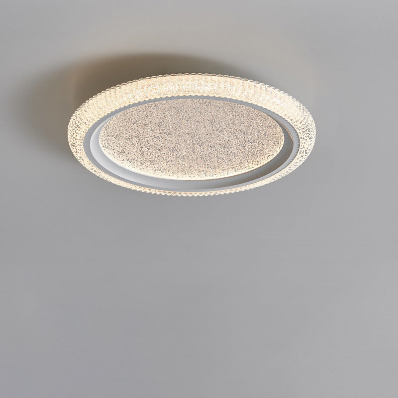 Modern Luxury Round Hardware Aluminum Acrylic LED Flush Mount Ceiling Light For Living Room
