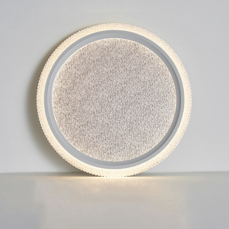 Modern Luxury Round Hardware Aluminum Acrylic LED Flush Mount Ceiling Light For Living Room