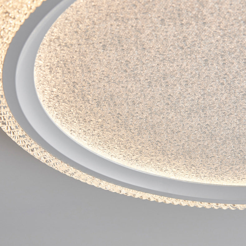 Modern Luxury Round Hardware Aluminum Acrylic LED Flush Mount Ceiling Light For Living Room
