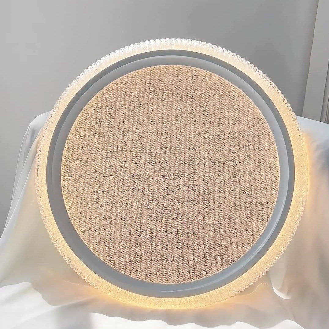 Modern Luxury Round Hardware Aluminum Acrylic LED Flush Mount Ceiling Light For Living Room