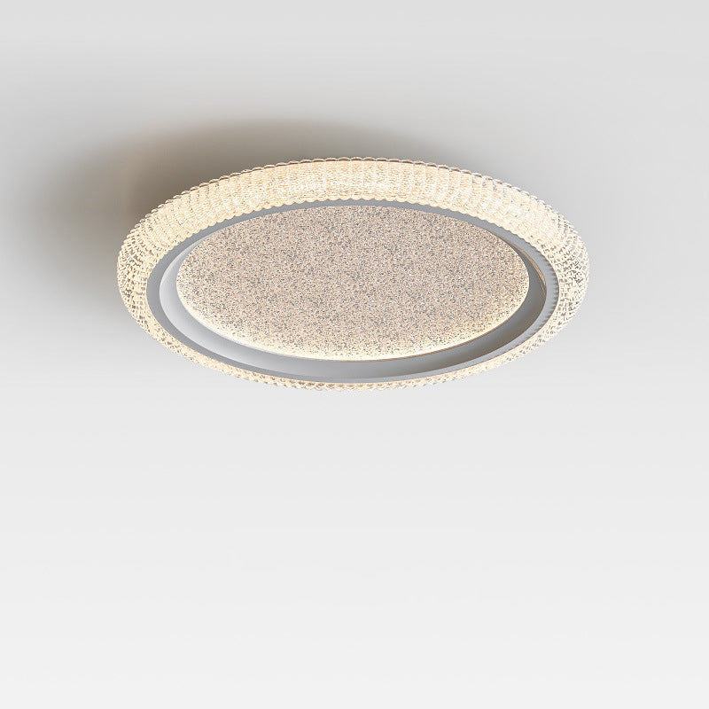 Modern Luxury Round Hardware Aluminum Acrylic LED Flush Mount Ceiling Light For Living Room