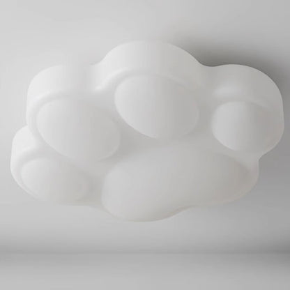 Contemporary Creative Animal Cat's Claw Hardware PE LED Flush Mount Ceiling Light For Bedroom