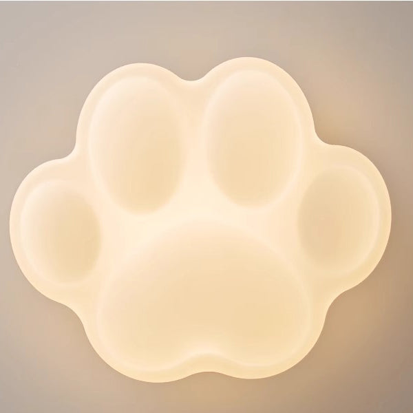 Contemporary Creative Animal Cat's Claw Hardware PE LED Flush Mount Ceiling Light For Bedroom