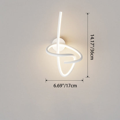 Contemporary Creative Musical Note Acrylic Iron Aluminum LED Wall Sconce Lamp For Living Room