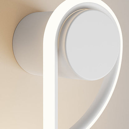 Contemporary Creative Musical Note Acrylic Iron Aluminum LED Wall Sconce Lamp For Living Room