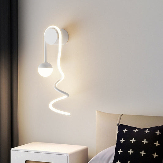 Contemporary Creative Musical Note Acrylic Iron Aluminum LED Wall Sconce Lamp For Living Room