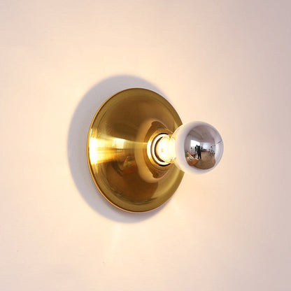 Modern Mid-Century UFO Shape Iron 1-Light Wall Sconce Lamp For Bedroom