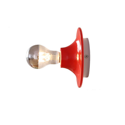 Modern Mid-Century UFO Shape Iron 1-Light Wall Sconce Lamp For Bedroom
