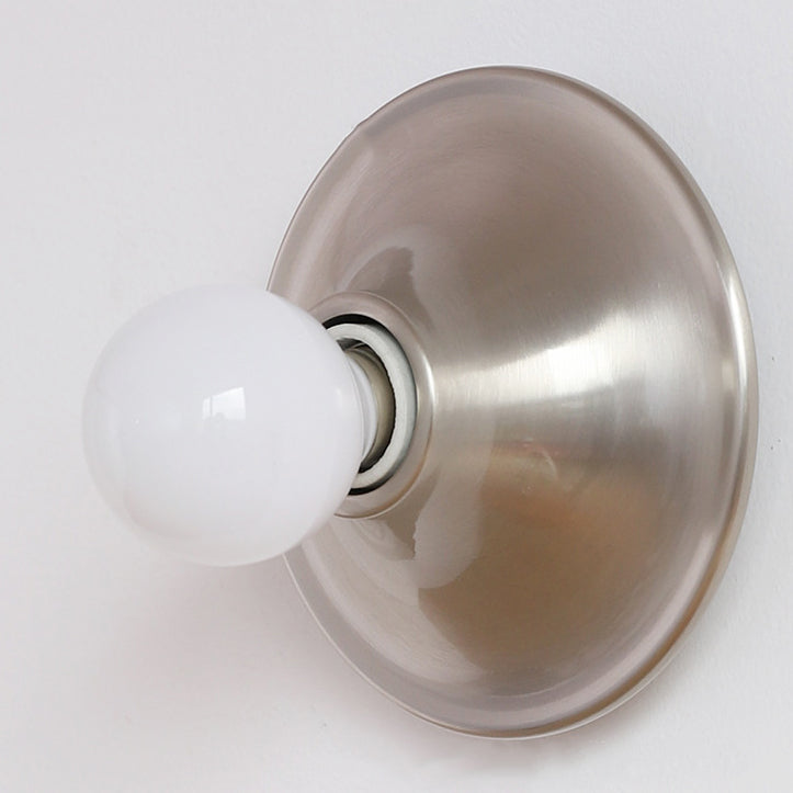 Modern Mid-Century UFO Shape Iron 1-Light Wall Sconce Lamp For Bedroom