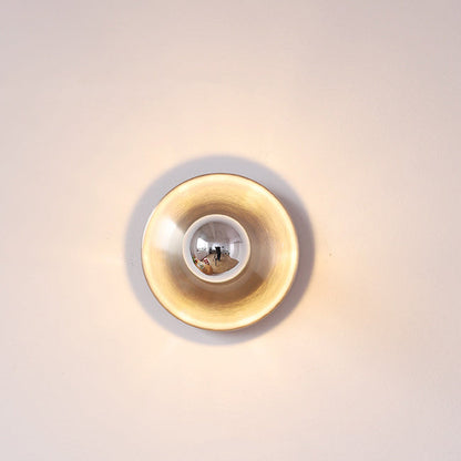 Modern Mid-Century UFO Shape Iron 1-Light Wall Sconce Lamp For Bedroom
