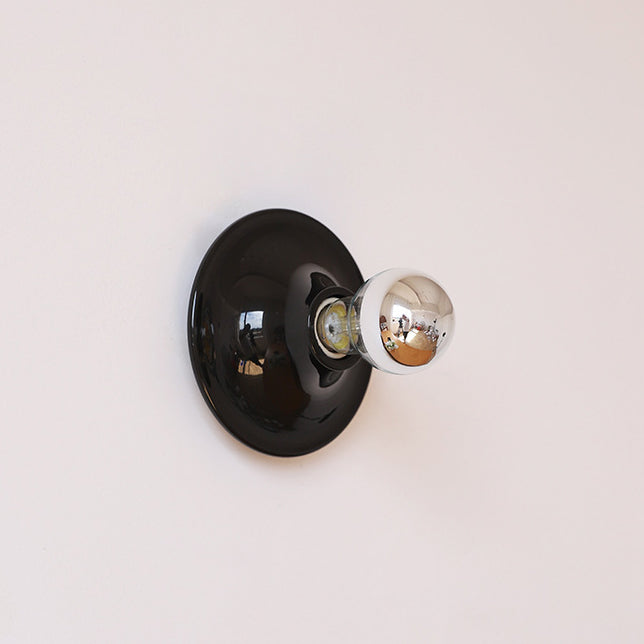 Modern Mid-Century UFO Shape Iron 1-Light Wall Sconce Lamp For Bedroom