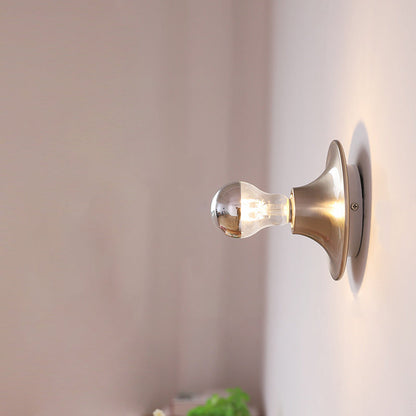 Modern Mid-Century UFO Shape Iron 1-Light Wall Sconce Lamp For Bedroom