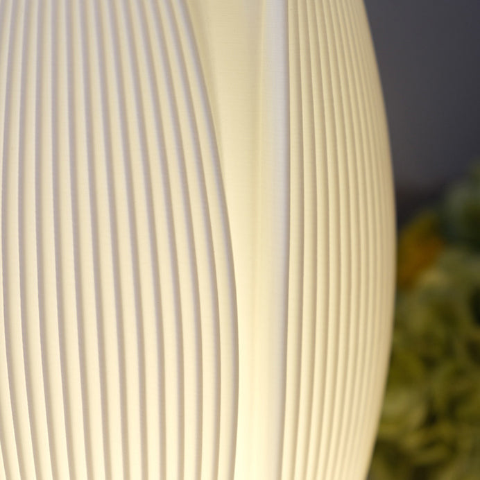 Contemporary Creative USB 3D Curved Wave Tulip Hedgehog Wood Base PLA LED Table Lamp Night Light For Bedroom