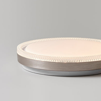 Modern Minimalist Round Iron Acrylic LED Flush Mount Ceiling Light For Bedroom