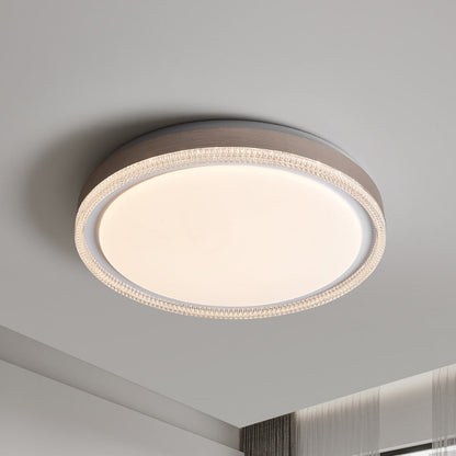 Modern Minimalist Round Iron Acrylic LED Flush Mount Ceiling Light For Bedroom