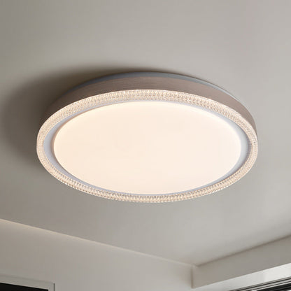 Modern Minimalist Round Iron Acrylic LED Flush Mount Ceiling Light For Bedroom