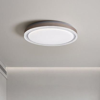 Modern Minimalist Round Iron Acrylic LED Flush Mount Ceiling Light For Bedroom