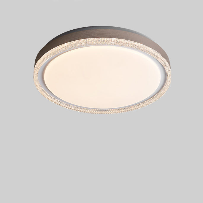 Modern Minimalist Round Iron Acrylic LED Flush Mount Ceiling Light For Bedroom