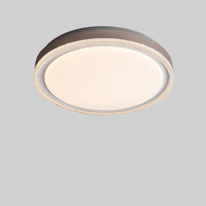 Modern Minimalist Round Iron Acrylic LED Flush Mount Ceiling Light For Bedroom