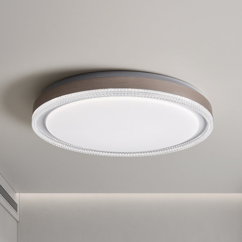 Modern Minimalist Round Iron Acrylic LED Flush Mount Ceiling Light For Bedroom