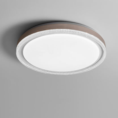 Modern Minimalist Round Iron Acrylic LED Flush Mount Ceiling Light For Bedroom