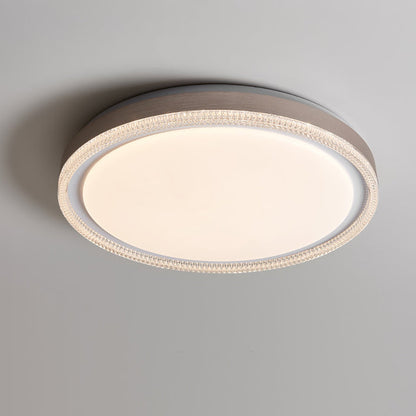 Modern Minimalist Round Iron Acrylic LED Flush Mount Ceiling Light For Bedroom
